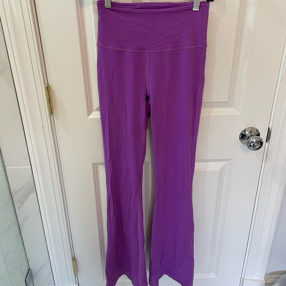 lululemon purple flared leggings
